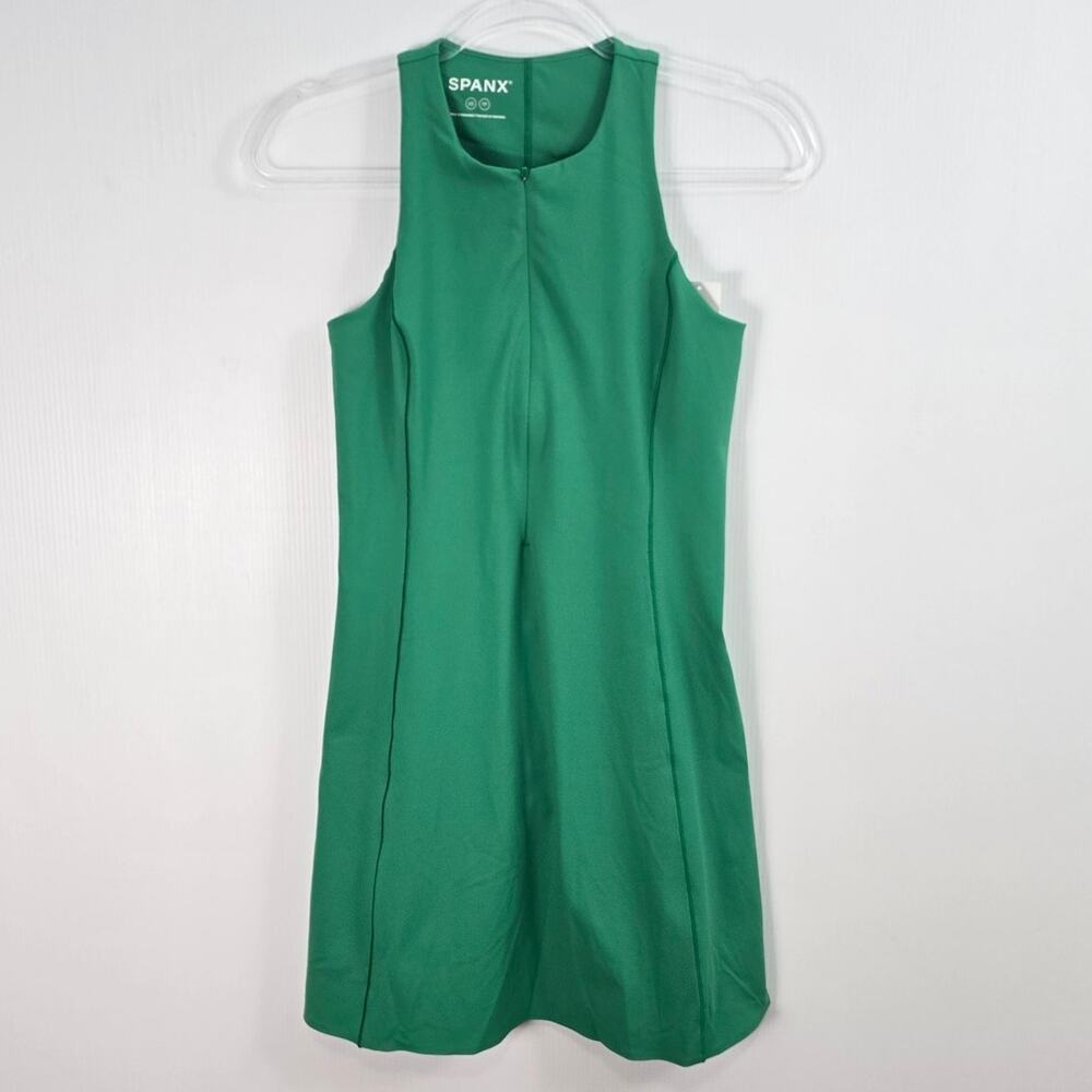 Spanx The Get Moving Zip Front Dress Skort Field Green XS TP NWT
